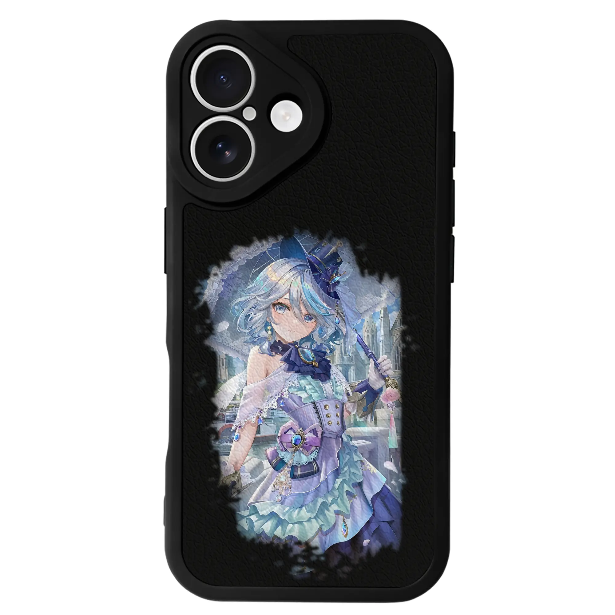 原 神 グッズ フリーナ - IPhone 16シリーズ対応 ・ シリコンスマホケース ・ レザー調 ・ 高精度フィット ・ 耐衝撃 ・ ワイヤレス充電対応 ・ 精密カット